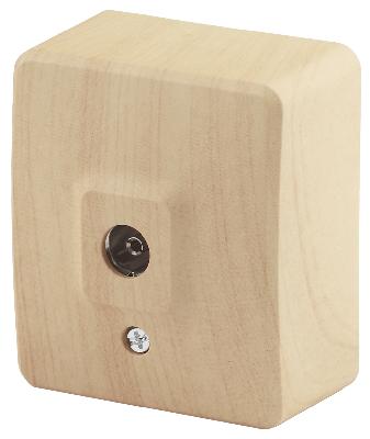 11-3201-11 ЭРА Розетка TV одиночная, ОУ, IP20, Эра Эксперт, сосна (16/160/3200)