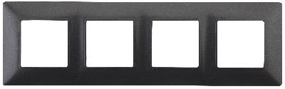 14-5004-05 ЭРА Рамка на 4 поста, Эра Elegance, антрацит (10/100/1200)