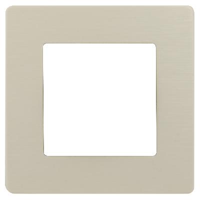 Рамка для розеток и выключателей ЭРА Серия 12 12-5101-02 на 1 пост, Сатин, слоновая кость
