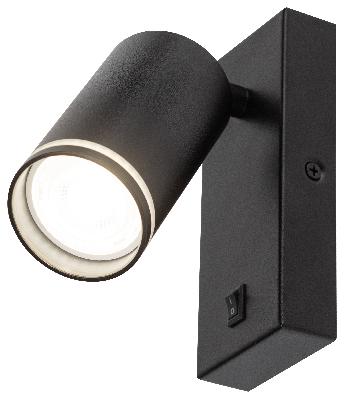 Светильник настенный ЭРА WL19 BK GU10 MR16 IP20 черный
