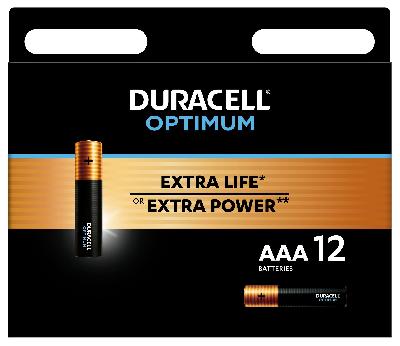 Батарейки Duracell 5014074 ААА алкалиновые 1,5v 12 шт. LR03-12BL Optimum