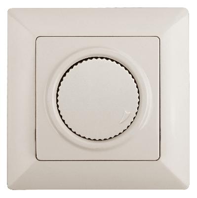 Светорегулятор Intro Solo 4-401-02 поворотный, 600Вт 230В, IP20, СУ, слоновая кость