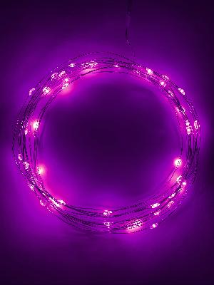 ENIN -5NP ЭРА Гирлянда LED Нить 5 м сиреневый свет, АА (100/2500)