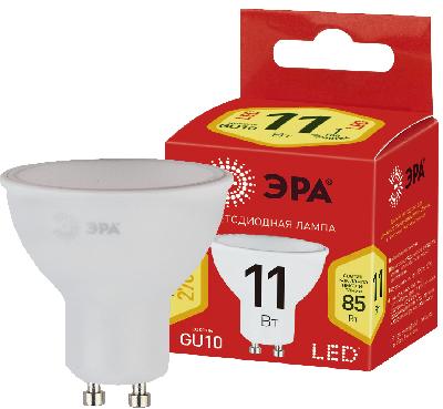 Лампочка светодиодная ЭРА RED LINE ECO LED MR16-11W-827-GU10 GU10 11Вт софит теплый белый свет