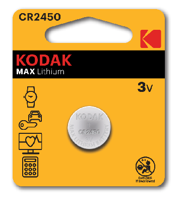 Батарейки Kodak CR2450-BL1 MAX Lithium (60/240/36000)