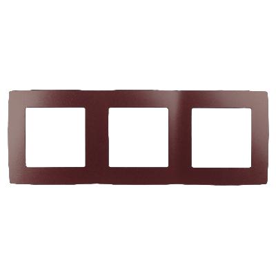 12-5003-25 ЭРА Рамка на 3 поста, Эра12, бордо (15/150/2400)