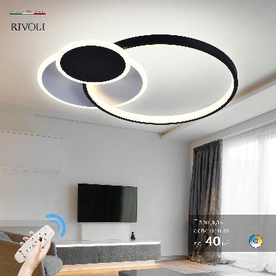 Светильник потолочный светодиодный Rivoli Julia 6080-108 с пультом 80 Вт 4000К - 6000К LED модерн