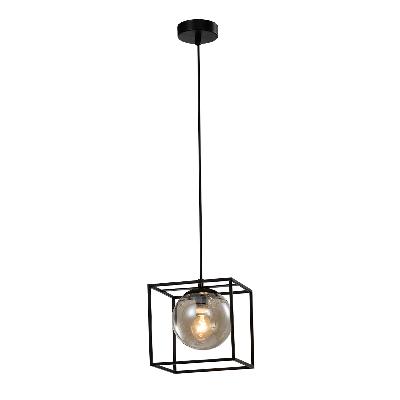 Светильник подвесной (подвес) Rivoli Miyuki 5146-201 1 х Е14 40 Вт черный лофт - кантри потолочный