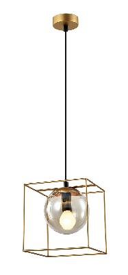 Светильник подвесной (подвес) Rivoli Miyuki 5146-210 1 х Е14 40 Вт золото лофт - кантри потолочный