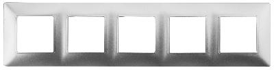 14-5005-03 ЭРА Рамка на 5 постов, Эра Elegance, алюминий (10/100/1200)