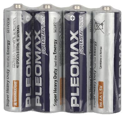 Батарейки Pleomax R6-4S SUPER HEAVY DUTY Zinc (60/1200/28800)