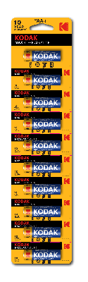 Батарейки Kodak LR6-10BL MAX SUPER Alkaline [KAA-10 ] (100/1000/20000)