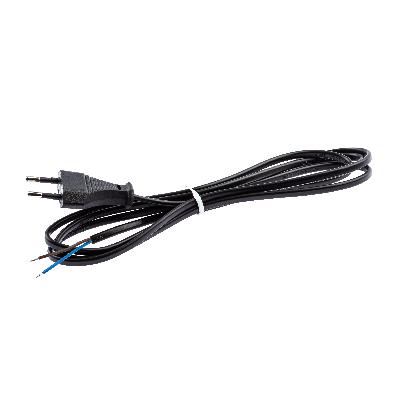 Шнур для бра ЭРА  UX-ШВВП-1,8m-B 1,8 м ШВВП 2x0,5мм2 черный