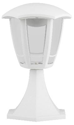 Садово-парковый светильник ЭРА ДТУ 07-8-003 Валенсия 1 белый 6 гранный напольный IP44 светодиодный 8Вт 6500K