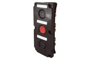 Пост кнопочный ПКЕ 122-3 У2, красная и две черные кнопки, IP54 TDM