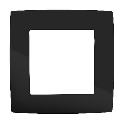 12-5001-06 ЭРА Рамка на 1 пост, Эра12, чёрный (20/200/6000)