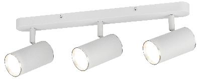 Светильник настенно-потолочный спот ЭРА OL35-3 WH MR16 GU10 IP20 белый хром