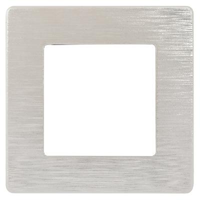 Рамка для розеток и выключателей ЭРА Серия 12 12-5101-15 на 1 пост, Сатин, перламутр