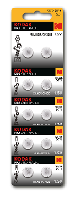 Батарейки Kodak SG13 (357) SR1154, SR44 MAX Silver Oxid Button Cell (10/100/2000)