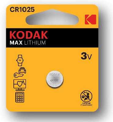 Батарейки Kodak CR1025-1BL MAX Lithium (60/240/50400)