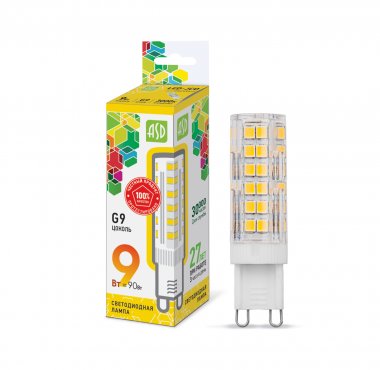 Лампа сд LED-JCD-std 9Вт 230В G9 3000К 810Лм ASD