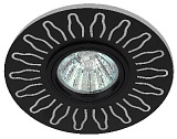 DK LD31 BK Светильник ЭРА декор cо светодиодной подсветкой MR16, 220V, max 11W, черный (50/800)