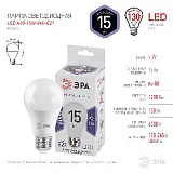 Лампочка светодиодная ЭРА STD LED A60-15W-860-E27 E27 / Е27 15Вт груша холодный дневной свет