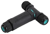 Коннектор ЭРА NO-224-20 кабельный T-образный IP68 3-Pin