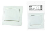 Розетка 2П+З с защ. шт. и крышкой 16А 250В IP44 белая "Таймыр" (пром. упак., бакелит. основание) TDM