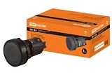 Кнопка SB7-EA25 с фиксацией, 1НО+1НЗ, d22 мм, черная, IP40 TDM