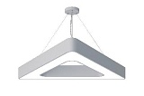 Светильник светодиодный Geometria ЭРА Delta SPO-154-W-40K-042 42Вт 4000К 2300Лм IP40 800*800*80 белый подвесной