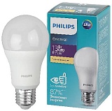 Лампочка светодиодная Philips LED Bulb A55 13Вт 3000К Е27 / E27 груша матовая теплый белый свет