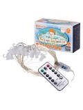 Гирлянда светодиодная "Роса - занавес" 2х2 м, 200LED, белый, ПДУ, USB, IP20, TDM