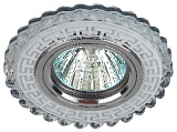 DK LD35 SL/WH Светильник ЭРА декор cо светодиодной подсветкой MR16, прозрачный (50/1400)