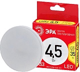 Лампочка светодиодная ЭРА RED LINE ECO LED GX-4,5W-827-GX53 GX53 4,5Вт таблетка теплый белый свет