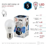 Лампочка светодиодная ЭРА STD LED P45-5W-840-E27 E27 / Е27 5Вт шар нейтральный белый свет
