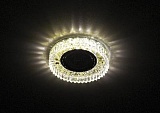 DK LD14 SL/WH Светильник ЭРА декор cо светодиодной подсветкой MR16, прозрачный (50/1050)