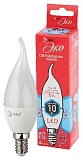 Лампочка светодиодная ЭРА RED LINE ECO LED BXS-10W-840-E14 Е14 / E14 10Вт свеча на ветру нейтральный белый свет
