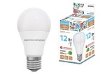 Лампа светодиодная НЛ-LED-A60-12 Вт-230 В-6500 К-Е27, (60х108 мм), Народная