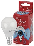 Лампочка светодиодная ЭРА RED LINE ECO LED P45-8W-840-E14 E14 / Е14 8Вт шар нейтральный белый свет