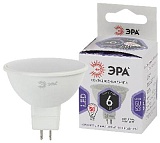 Лампочка светодиодная ЭРА STD LED MR16-6W-860-GU5.3 GU5.3 6Вт софит холодный белый свет