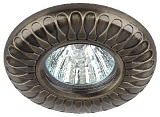 KL67 SB Светильник ЭРА литой MR16,12V/220V, 50W бронза (100/2100)