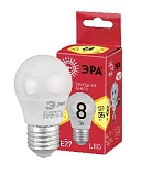 Лампочка светодиодная ЭРА RED LINE ECO LED P45-8W-827-E2 E27 / Е27 8Вт шар теплый белый свет
