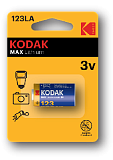 Батарейки Kodak CR123 [ K123LA] MAX Lithium (6/12/10800)