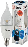 Лампочка светодиодная ЭРА STD LED BXS-7W-840-E14-Clear E14 / E14 7Вт свеча на ветру нейтральный белый свет