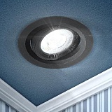 KL LED 22A-5 4K BK Светильник ЭРА Светильник ЭРА светодиодный круглый поворотн. LED SMD 5W 4000K, черный (100/1600)