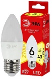 Лампочка светодиодная ЭРА RED LINE ECO LED B35-6W-827-E27 E27 / Е27 6Вт свеча теплый белый свет