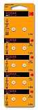 Батарейки Kodak AG5 (393) LR754, LR48 [KAG5-10] MAX Button Cell (100/1000/80000)