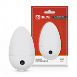 Ночник сд NLE 06-LW-DS белый с датчиком освещения 230В IN HOME