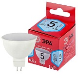 Лампочка светодиодная ЭРА RED LINE LED MR16-5W-840-GU5.3 R GU5.3 5 Вт софит нейтральный белый свет